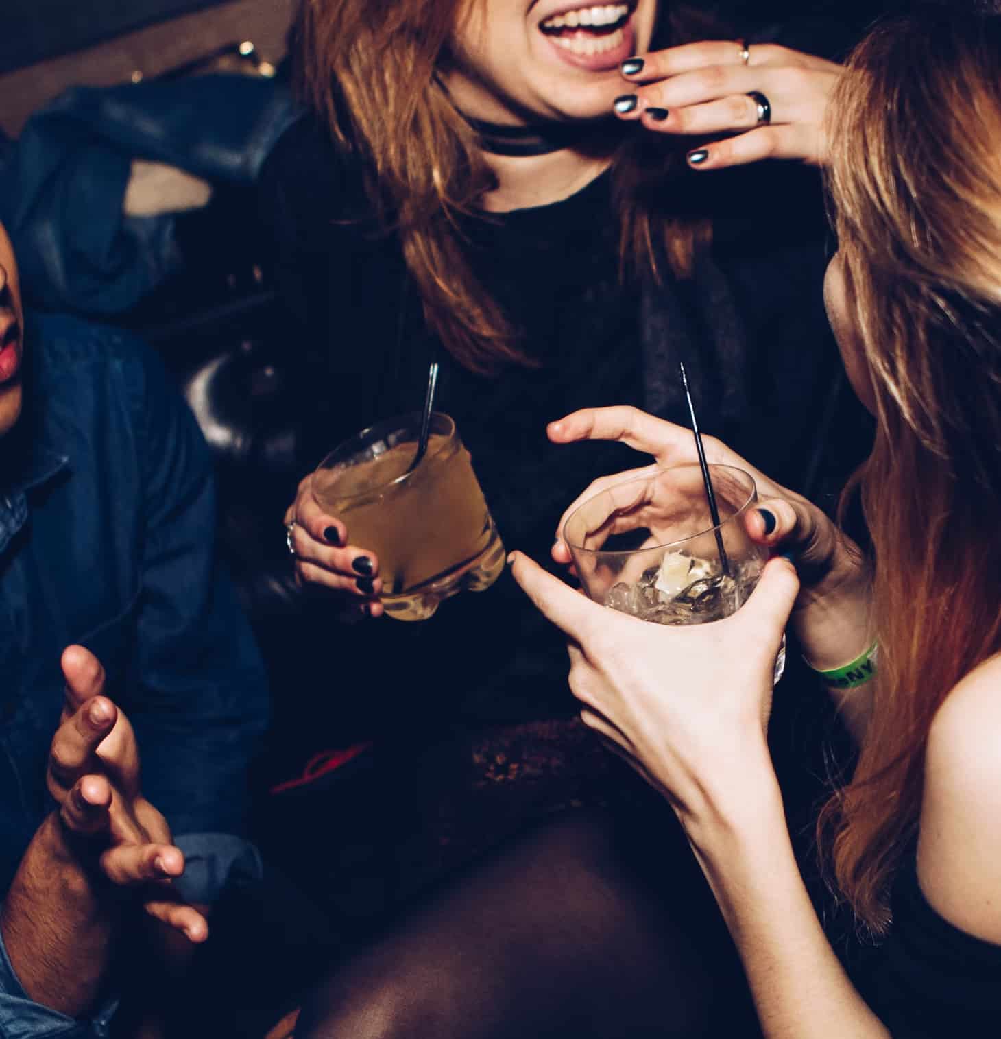 People with drinks