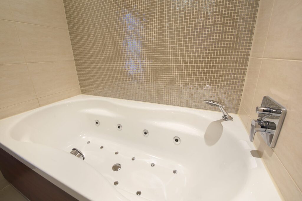 large jacuzzi bath