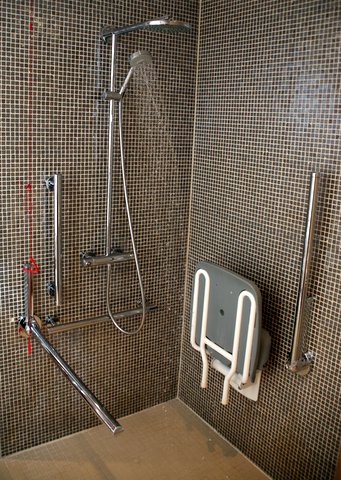 Disabled access shower wetroom