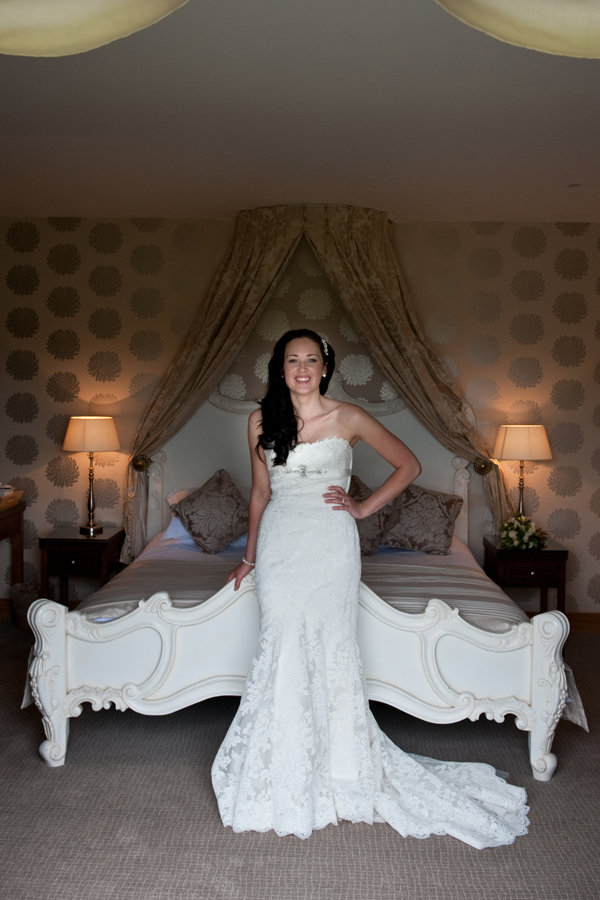 Bride in the bridal suite