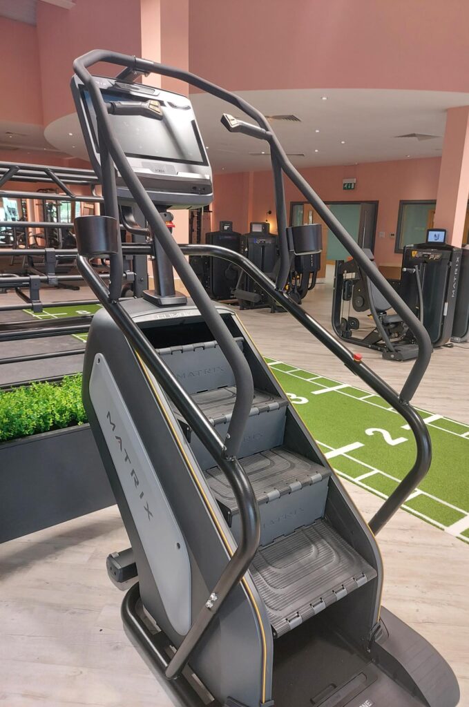 Step machine at gym