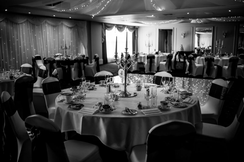 Dressed wedding venue