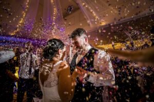 Wedding couple dancing