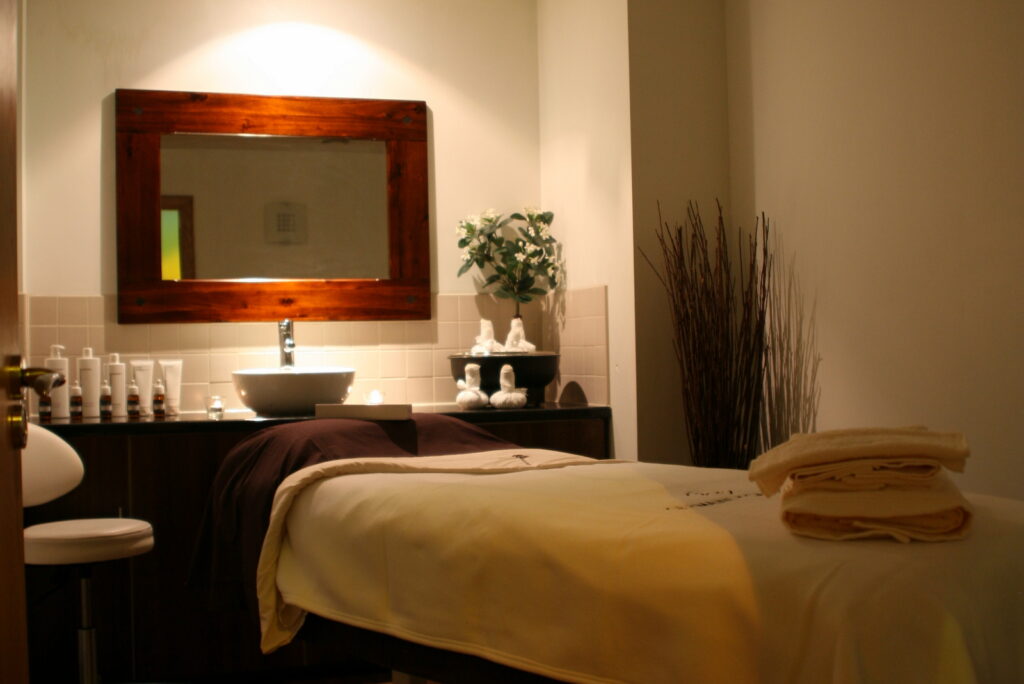 Spa massage room