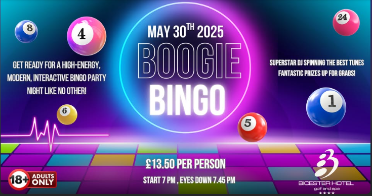 Boogie Bingo at Bicester Hotel