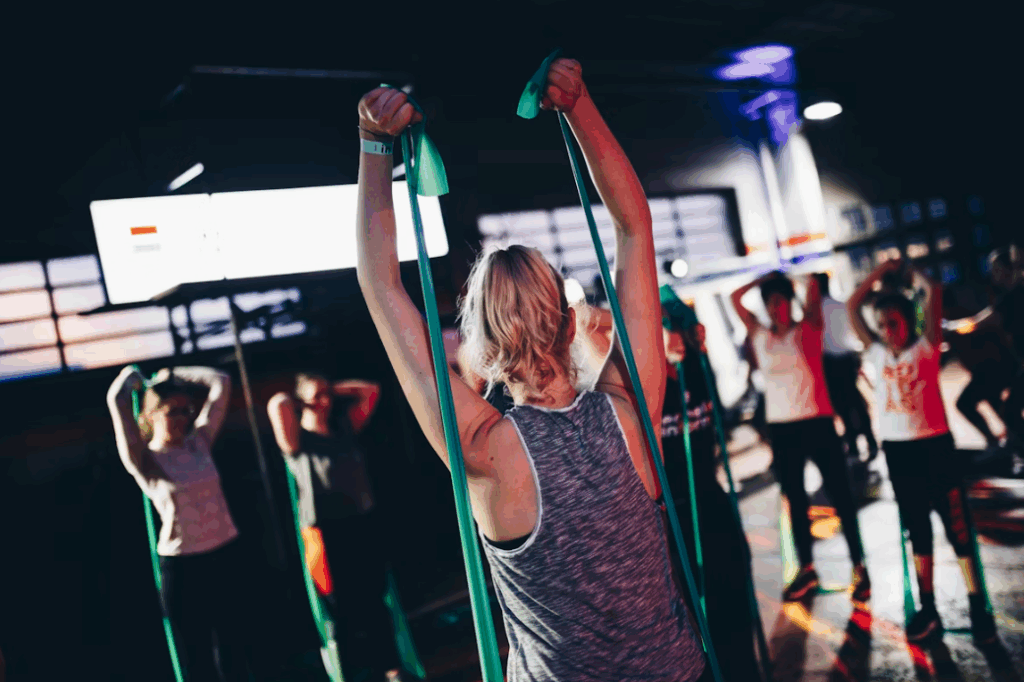 HIIT classes with resistance bands